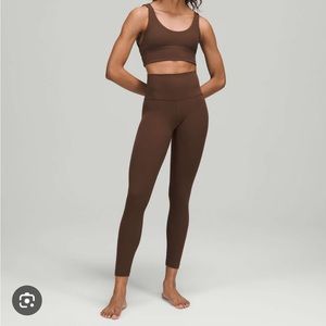 Lululemon high rise align “Java” leggings - 25”